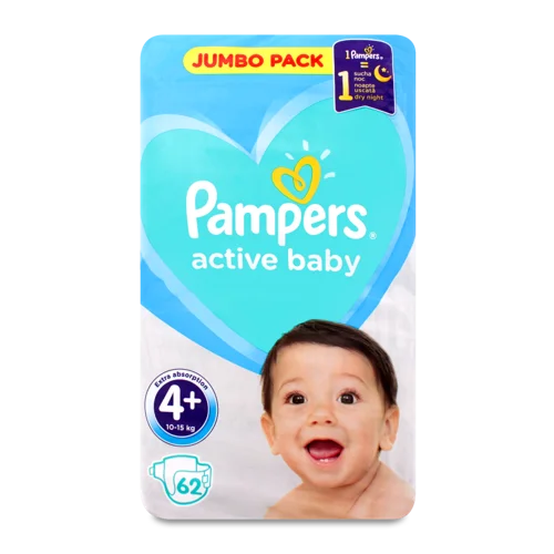 Підгузки Pampers Active Baby Maxi Plus В/ґ 10-15 кг, 44 шт