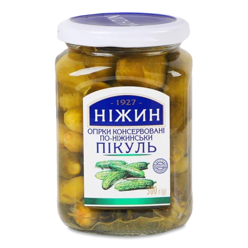 Огірки Консервовані По-Ніжинськи, Пікуль, с/б 300г
