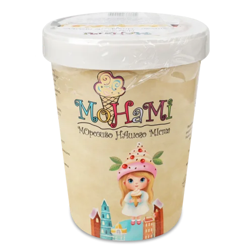 Морозиво Вершкове Мигдальне Праліне Монамі, Вершкове, Відро 500г