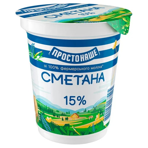 Сметана 15% Простонаше ст 325г
