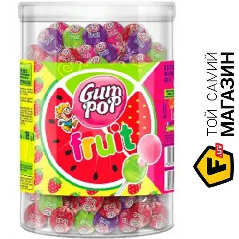 Льодяники GUM POP FRUIT 18г