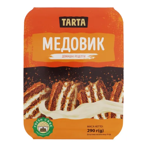 Торт бісквітний Медовик Tarta п/у 290г