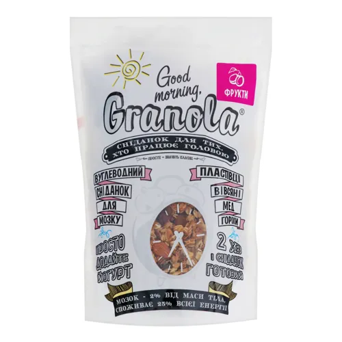 Гранола з сухофруктами Good morning Granola д/п 350г