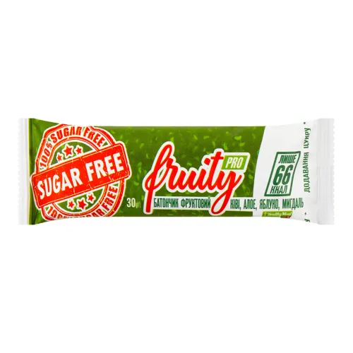 Батончик фруктовий «Ківі-алое-яблуко-мигдаль» Healthy Meal м/у 30г