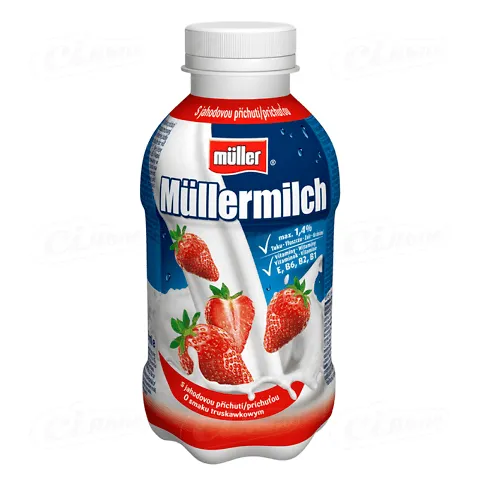 Напій молочний Mullermilch полуниця 1,4%, 400г