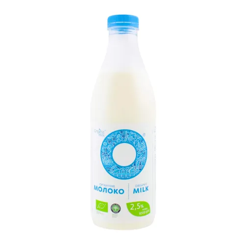 Молоко 2.5% пастеризоване Organic Milk п/пл 1000г
