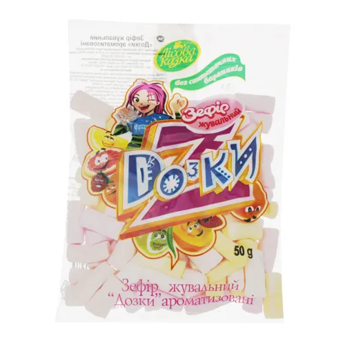 Зефір жувальний ароматизований Дозки Confectum м/у 50г