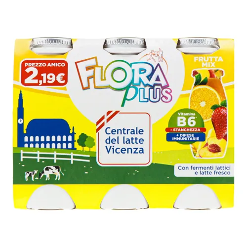 Продукт кисломолочний з пробіотиками Фруктовий мікс Flora Plus