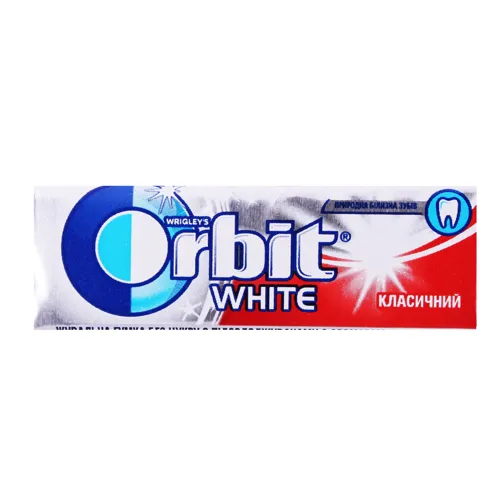 Жувальна гумка без цукру з ароматом м'яти Класичний White Orbit м/у 14г