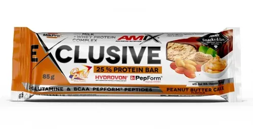 Батончик Amix Nutrition Exclusive Protein Bar з арахісовим маслом, 85г 1/12