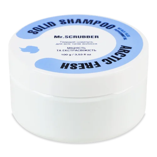 Шампунь Для Всіх Типів Волосся Твердий Arctic Fresh Mr.Scrubber 100г