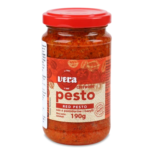 Соус Червоний Pesto Vera, Вищого Ґатунку, С/Б 190г