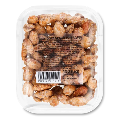 Ядра Мигдалю В Цукрі, Натуральні Продукти, п/у 150г