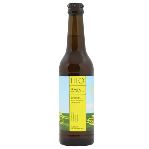 Пиво SHO Brewery Гозель світле нефільтроване 4% 0,33л