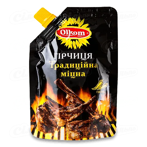 Гірчиця Olkom Традиційна міцна 120г