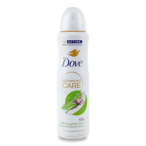 Антиперспірант Аерозоль Matcha Green Tea & Sakura Blossom Scent Advanced Care Dove, 150мл