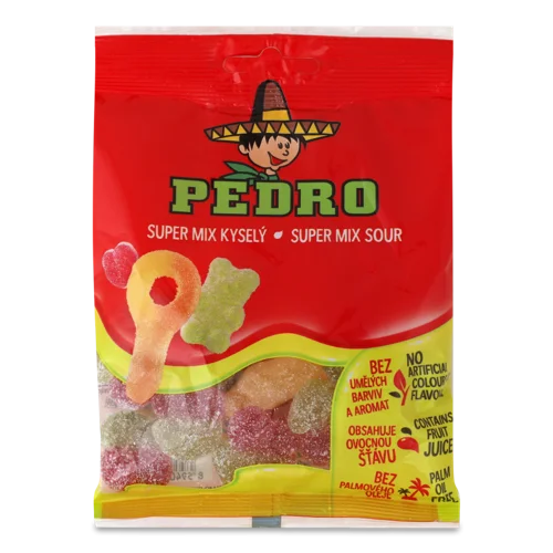 Цукерки Желейні Супер Кислі Мікс, 80г, в/ґ