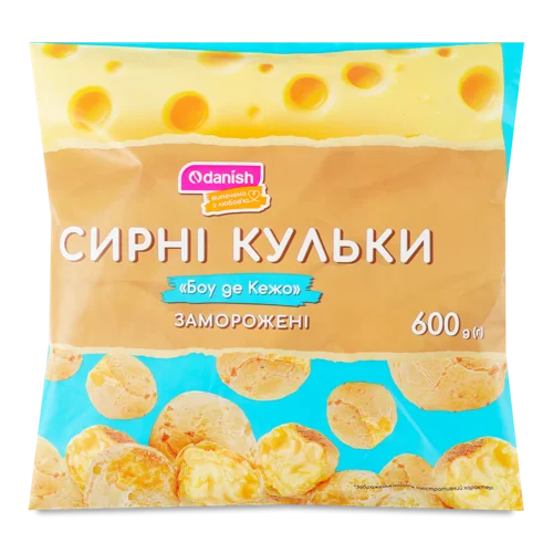 Сирні Кульки Заморожені В/ґ Боу де Кежо Danish 600г