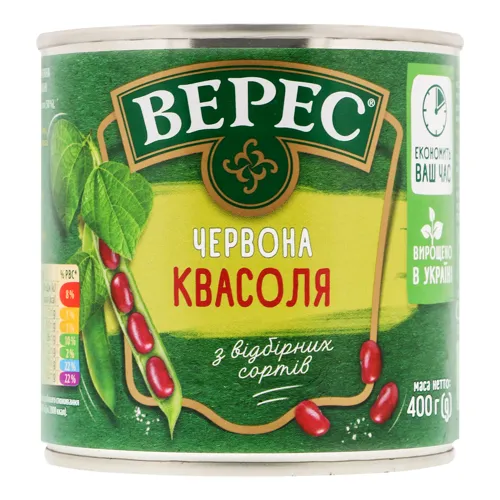 Квасоля червона Верес з/б 400г