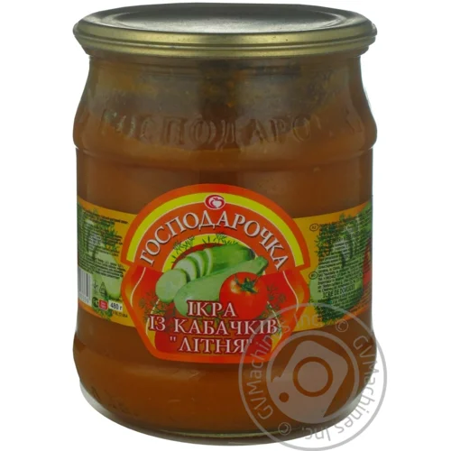Ікра кабачкова Господарочка Літня 480г