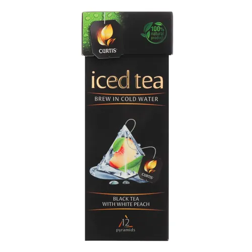 Чай чорний листовий з білим персиком Iced tea Curtis