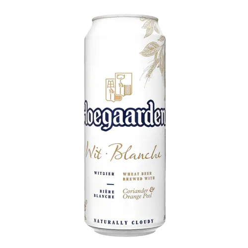 Пиво 0.5л 4.9% світле нефільтроване пастеризоване Blanche Hoegaarden з/б