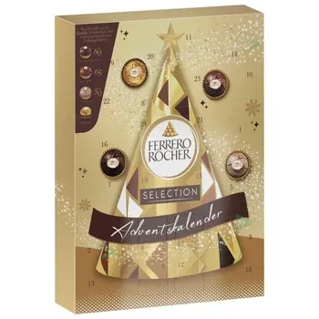 Адвент-календар Ferrero Rocher з шоколадними цукерками асорті, 300г