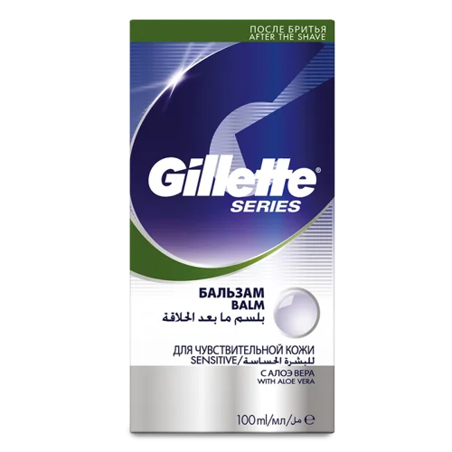 Бальзам для Гоління Series Алое Віра Gillette, Картонна Упаковка, 100мл