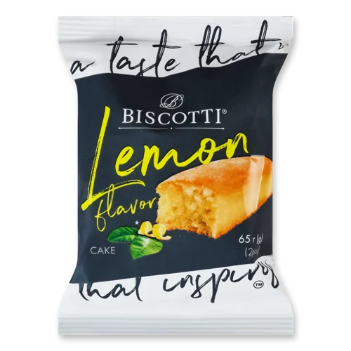Кекс Лимонний Biscotti, м/у 65г, в/ґ