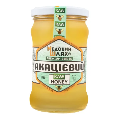 Мед квітковий натуральний Акацієвий Медовий шлях с/б 400г