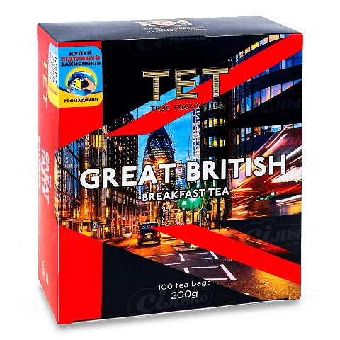 Чай чорний ТЕТ Британська імперія, 100*2г/уп