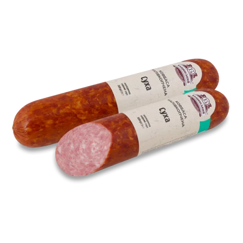 Ковбаса Напівкопчена Суха Бащинський н/к м/у, 0.5 кг