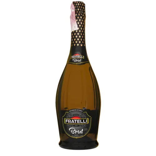 Вино ігристе 0.75л 10-13.5% біле брют Brut Fratelli бут