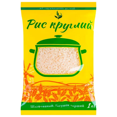 Рис Аграрний Фонд круглий 1кг