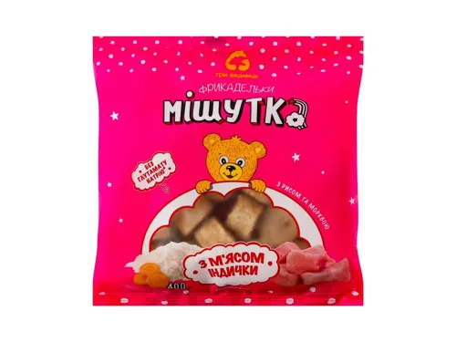 Фрикадельки «Три ведмеді» «Мішутка» з м'ясом індички, 400г