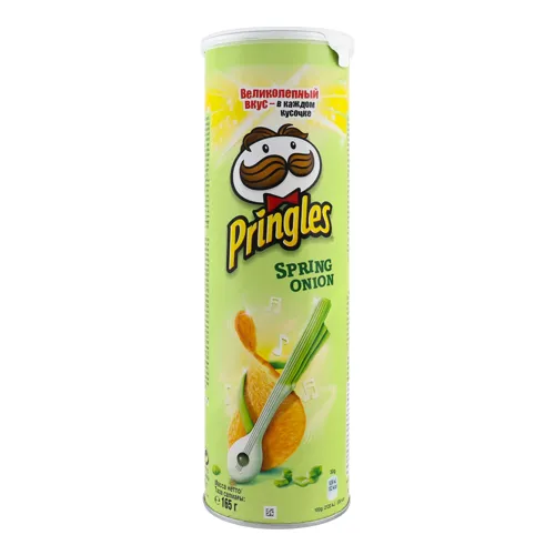 Чіпси картопляні «Зелена цибуля» Pringles тубус 165г