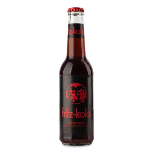 Напій Газований Fritz-kola Super Zero, б/алк, з/б, 0.5л