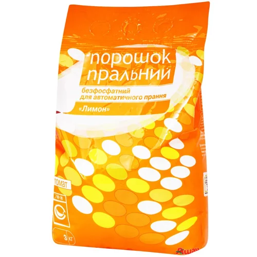 Пральний порошок Auchan Лимон безфосфатний автомат 3кг