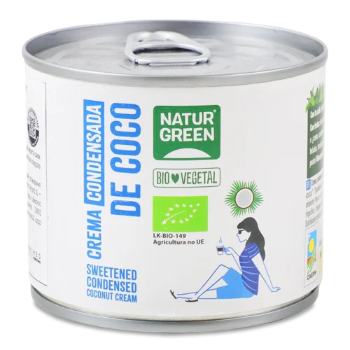 Молоко Згущене Кокосове Органічне NaturGreen, з/б 210г