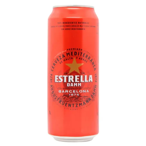 Пиво Estrella Damm Lager світле фільтроване 4,6% 0,5л