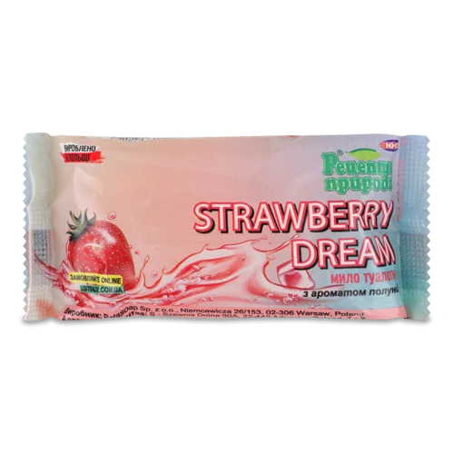 Туалетне Мило Strawberry Dream Рецепти Природи, 90г