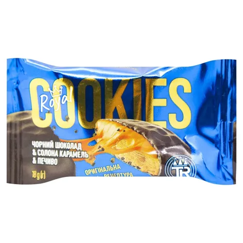 Печиво Truff Royal солона карамель в чорному шоколаді 18г