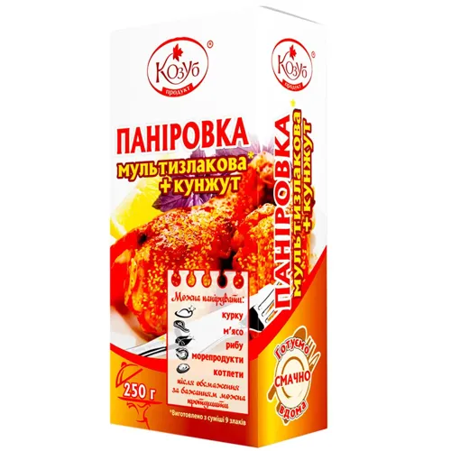 Паніровка Козуб мультизлаки+кунжут 250г