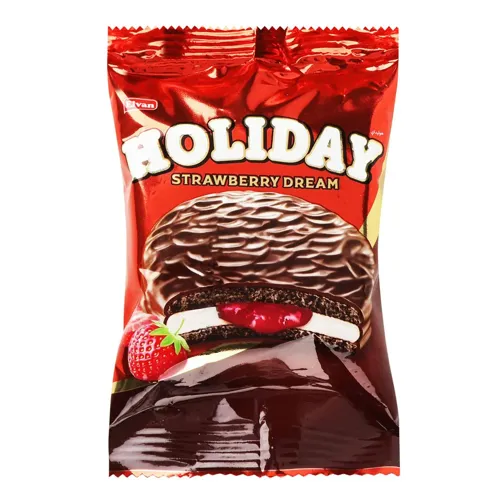 Печиво Elvan Holiday з полуничною начинкою 30г
