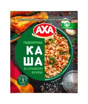 Каша пшенична зі смаком курки Акса 40г