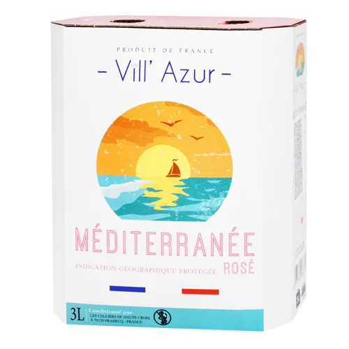 Вино Netto Mediterranee рожеве сухе 12% 3л