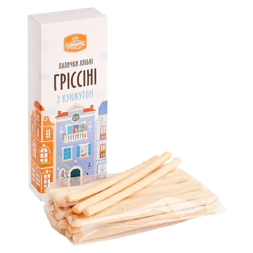 Хлібні палички Рум'янець Гріссіні з кунжутом 125г