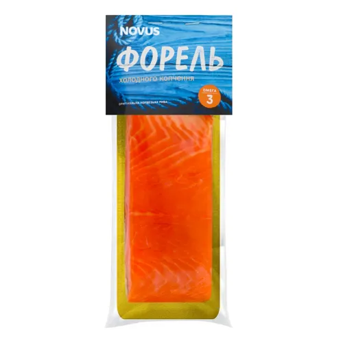 Форель шматок на шкірі Novus х/к вищого ґатунку 180г