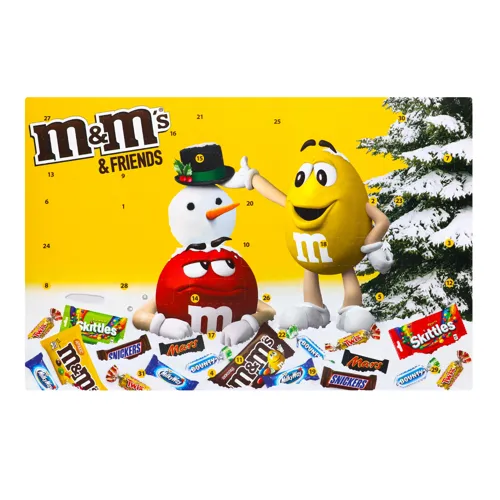 Набір кондитерський Різдвяний календар M&M's&Friends, 541г