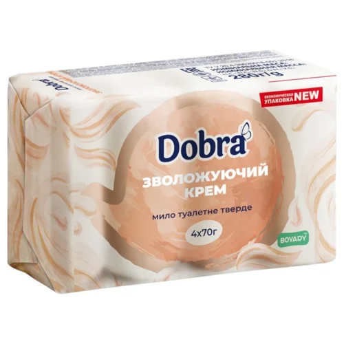 Мило тверде Bovary Dobra Зволожуючий крем 4шт*70г
